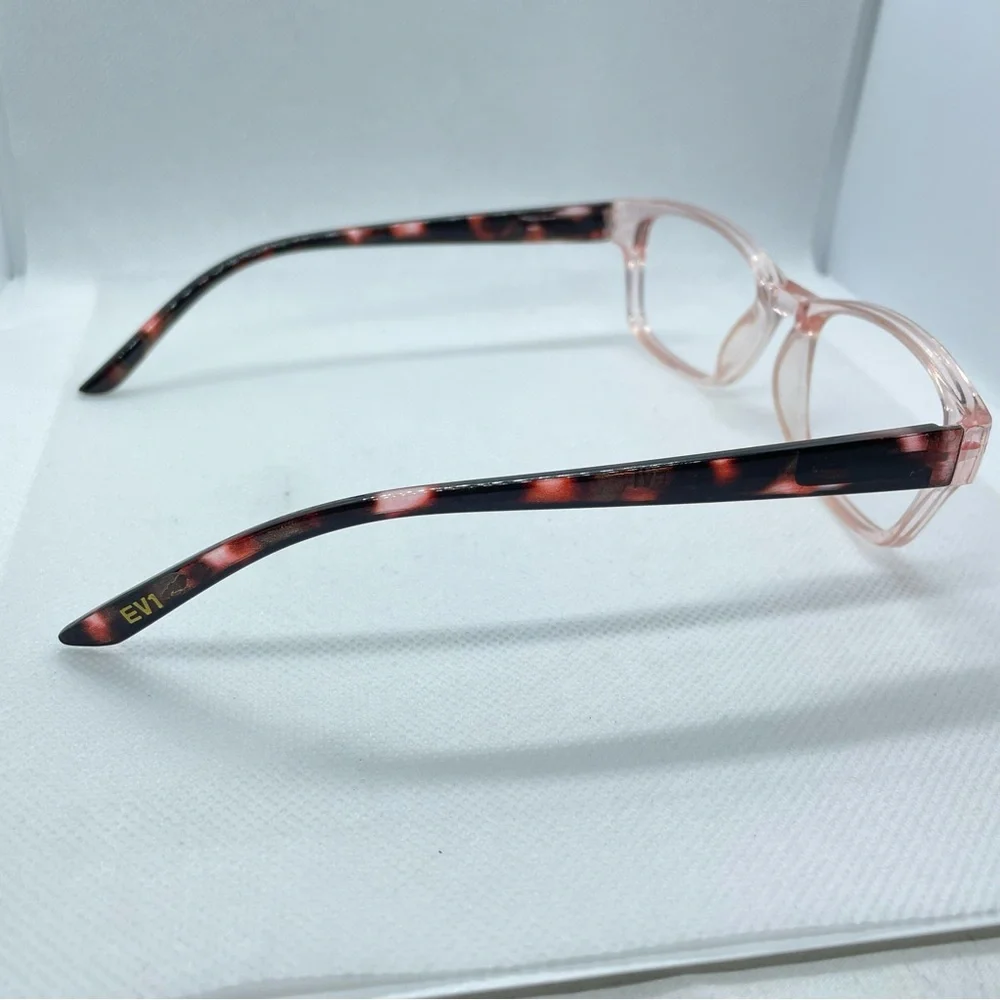EV1 Eyeglasses Frames Size 53 17 135 Pink Womens